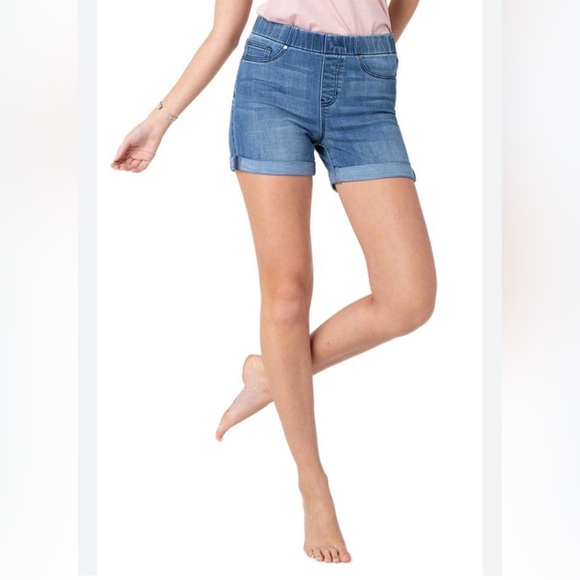 Liverpool Pants - Liverpool ‘The Short’ Denim Pull On Shorts Size 14/32